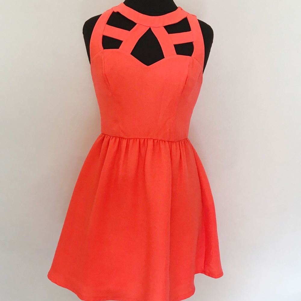 Guess Fit and Flair Dress With Cut Out Size 6